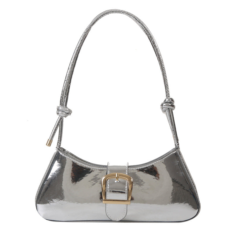 Wholesale Fashionable casual simple solid color texture underarm shoulder bag